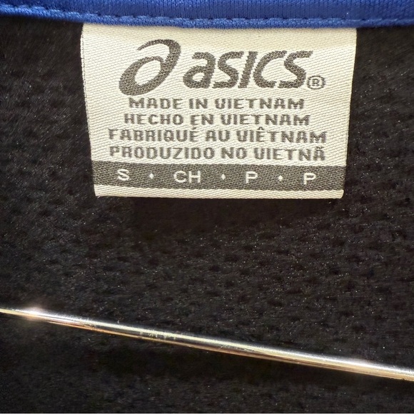 NWT ASICS Mens Knit Grid FLC QTR Zip Pullover Hoodie - Black Size Small - Picture 5 of 6
